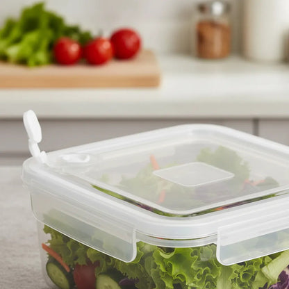 Contenedor Tupper Recipiente Plástico Hermético Válvula 1.6l Transparente