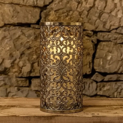 Vela Eléctrica Led Luz Cálida Decorativa Efecto Llama 15cm Beige