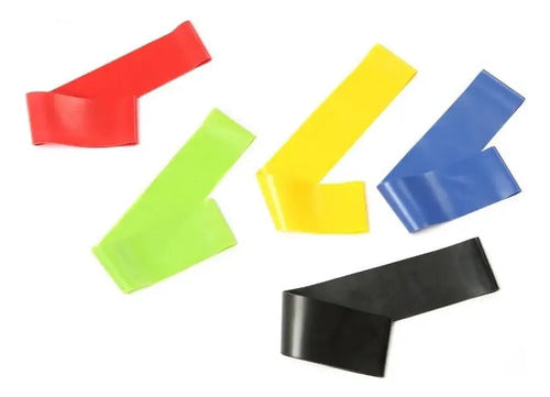 Pack 5 Bandas Elasticas De Resistencia Entrenamiento Gym Varios