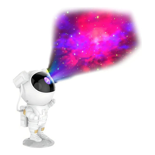 Lampara Proyector De Galaxia Astronauta Con Control Veladora