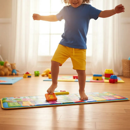 Alfombra Musical Interactiva Infantil Piano Plegable 110cm