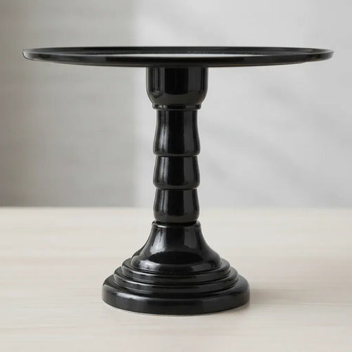 Soporte Base Para Torta Plástico Repostería 32cm Desmontable Verde