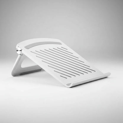 Soporte Base Laptop Notebook Portatil Plegable Ajustable Blanco