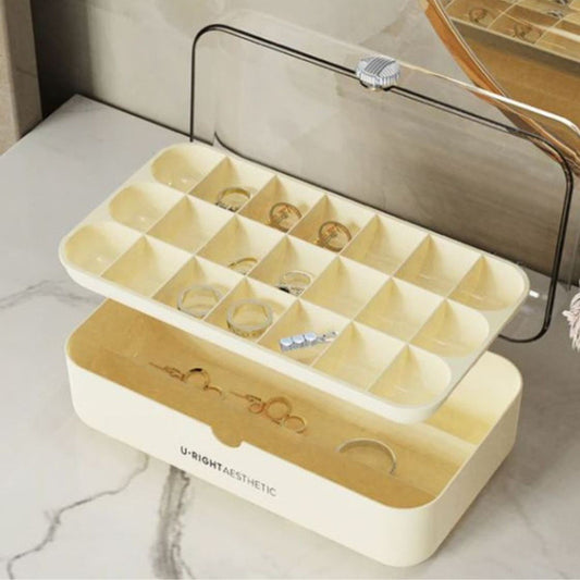 Caja Organizadora Para Joyas Anillos Accesorios 25x15x10cm