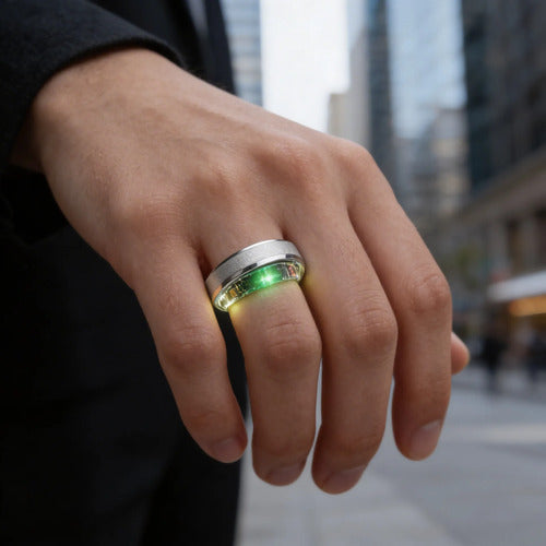 Anillo Inteligente Monitoreo Sueño Talle 10 Ios Android Plateado 10