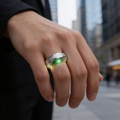 Anillo Inteligente Monitoreo Sueño Talle 10 Ios Android Plateado 10