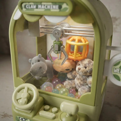 Máquina Garra Infantil Dinosaurio Peluches Usb 30cm Verde Verde