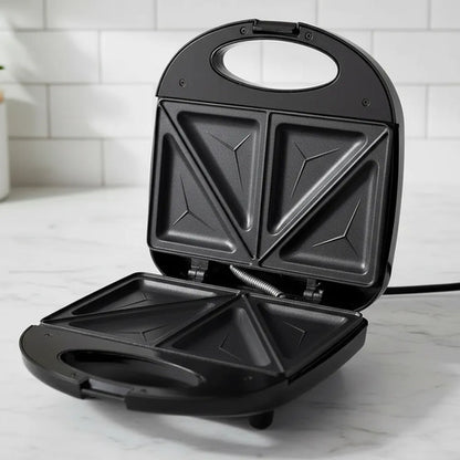Sandwichera Tostadora Electrica Antiadherente Placas Grill Negro