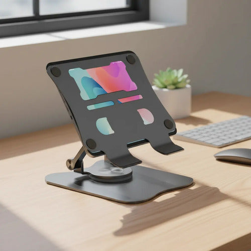 Soporte Base Tablet Celular Aluminio Ajustable Escritorio Aleatorio - 2 Colores