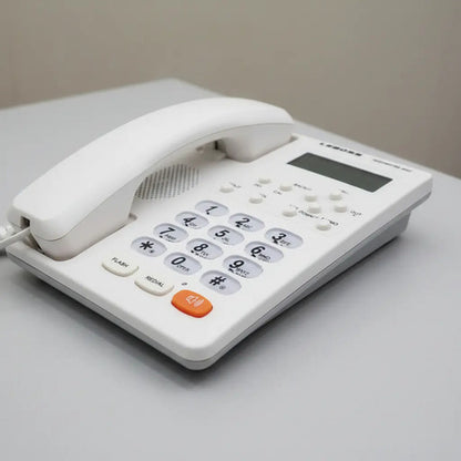 Telefono Fijo Con Captor De Llamadas Numeros Grandes Blanco Y Negro