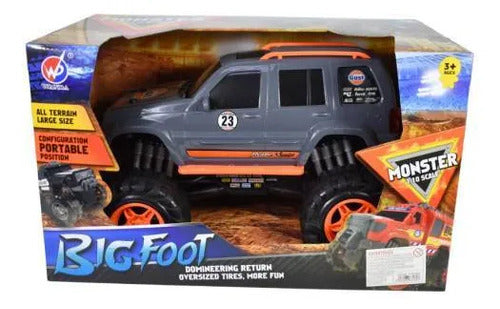 Camioneta 4x4 Todoterreno A Fricción Todoterreno Escala 1:10 Gris