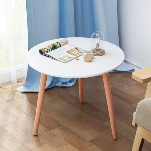 Mesa Minimalista Centro Living Madera Ratona