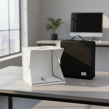 Caja De Luz Led 40x40 Mini Estudio Fotografico Con Fondos