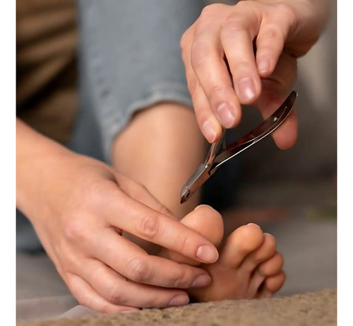 Alicate Corta Cuticula Uñas Manicura Pedicura Plateado