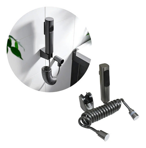 Ducha Higienica Griferia Grifo Baño Tipo Pistola Con Soporte