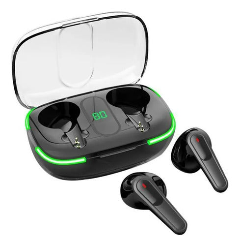 Auriculares Bluetooth Inalámbricos Tws Estuche Display Lcd Negro