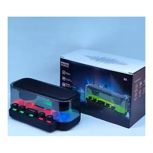 Parlante Portatil Bluetooth Con Luces Led Rgb 2400mah