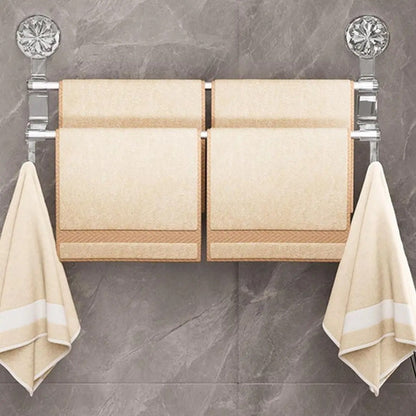 Toallero Con Ventosas Autoadhesivo Baño 58x21cm Transparente