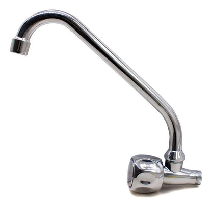 Grifo Cocina Mesada Pared Canilla Metalica Agua Fria