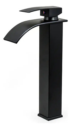 Monocomando Negro Lavatorio Canilla Baño Mezcladora Pileta