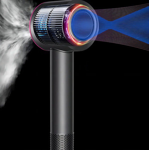 Secador Pelo Profesional Super Hair Dryer De Alta Potencia Color Gris Oscuro
