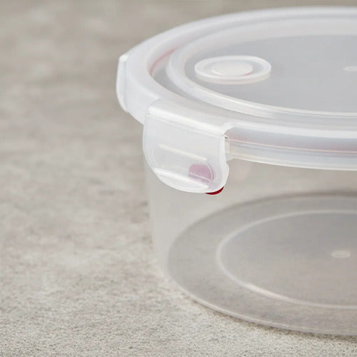 Set Recipientes Plastico Tuppers Hermeticos Cocina Pack X5 Blanco