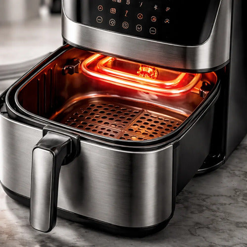 Freidora Horno Aire Sin Aceite 7 Litro Display Digital 1700w Negro