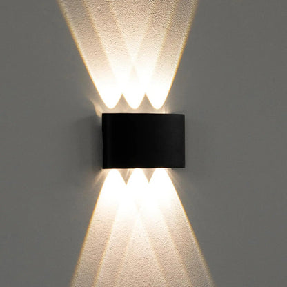 Set X8 Foco Pared Aplique Exterior Luminaria Bidireccional
