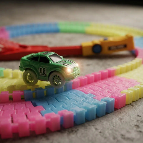 Pista Auto Con Loop Magic Track 46cm 5 Pilas Aaa Infantil Multicolor