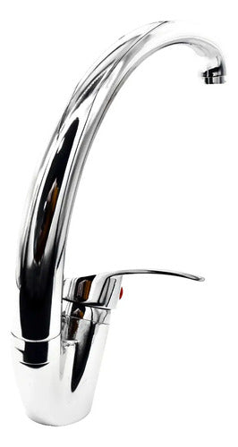 Monocomando Mesada Canilla Grifo Cocina Metal + Colillas