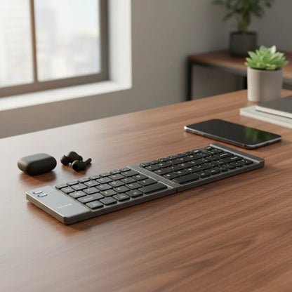 Teclado Plegable Inalambrico Español Recargable Windows iMac Aleatorio - 3 Colores Español Incluye Tecla Ñ