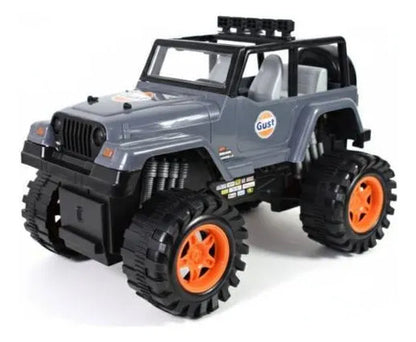 Camioneta 4x4 Todoterreno A Fricción Todoterreno Escala 1:10 Gris 2