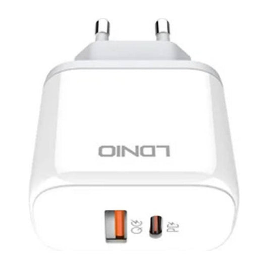 Cargador Pared 45w Usb + Tipo C Usb C Carga Rapida Blanco