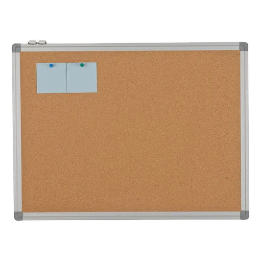 Pizarra De Corcho Tablero 40x60cm Marco De Aluminio