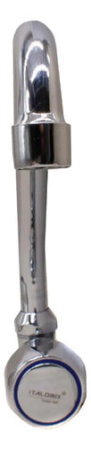 Grifo Cocina Mesada Pared Canilla Metalica Agua Fria