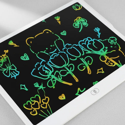 Pizarra Pizarrón Pantalla Lcd Infantil Escritura Dibujo 27cm Blanco
