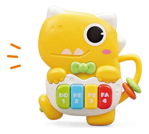 Juguete Interactivo Para Niños Piano Con Luz Y Sonido Niños Amarillo