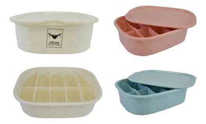 Caja Organizador Plástico Ropa Interior Compartimientos 32cm Aleatorio