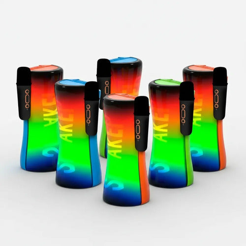 Parlante Bluetooth Portátil 10w Rgb C/micrófono Inalámbrico 5 Colores Segun Stock