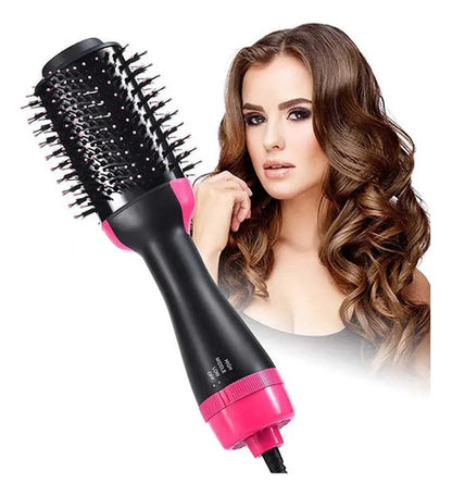 Cepillo Alisador Electrico Peine Cabello 3 En 1 Negro
