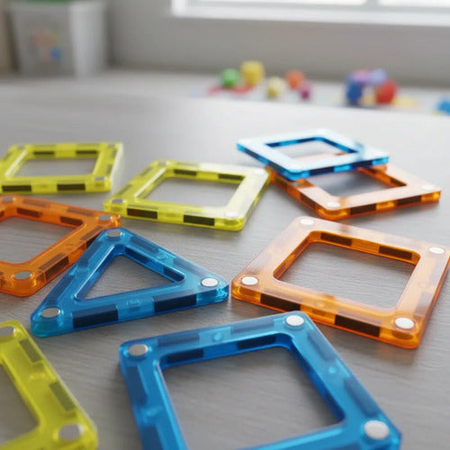 Set Bloques Magnéticos X75 Piezas Construcción Infantil Pack 75