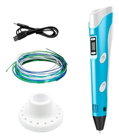 Lapicera Lápiz 3d Filamento Pla Abs Pantalla Lcd Ajustable Aleatorio
