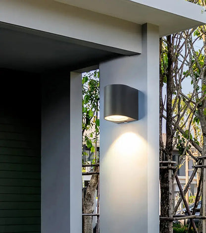 Set X3 Aplique Pared Lampara Exterior Foco Luz Led Spot Negro