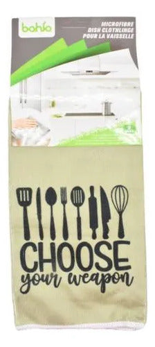 Set De Repasadores Microfibra Pack X2 37x56 Cm Kit Cocina Aleatorio