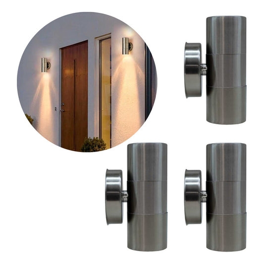 Set X3 Foco Pared Aplique Exterior Lampara Bidireccional