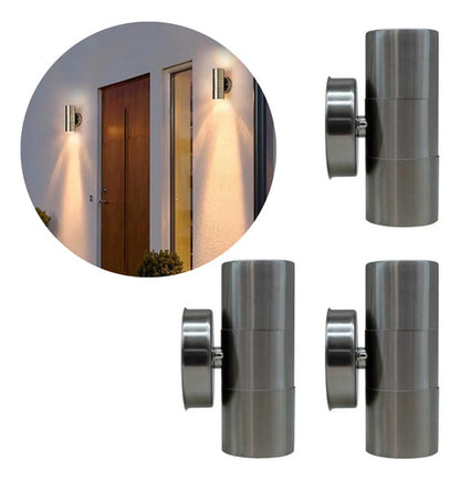 Set X3 Foco Pared Aplique Exterior Lampara Bidireccional