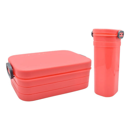 Lonchera Vianda Con Vaso De Plastico Varios Colores