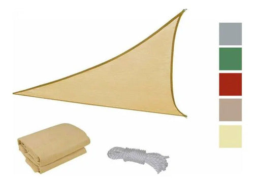 Toldo Lona Cobertor Triangular Impermeable Poliester 4x4x4