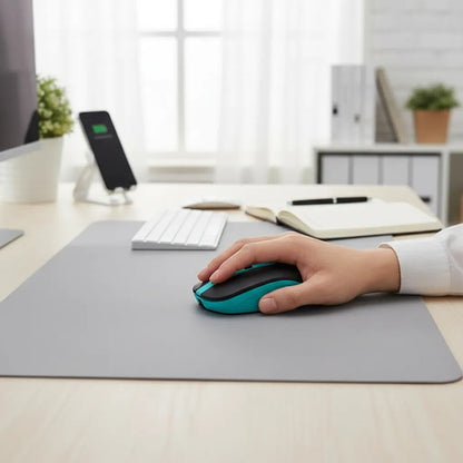 Mouse Inalambrico Usb Optico 4 Botones Notebook Pc Wireless Celeste