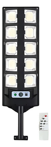 Foco Solar Reflector Led Exterior Sensor De Movimiento 1000w Negro Blanco